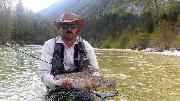Dmitry Rainbow trout April 2017 Soca, Slovenia fly fishing